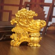 Sahjin Baisei Wealth Attraction Metal Craft Ornament聚宝盆 Decorative Metal Crafts Brass Coin Wealth Gathering Decoration - Image 3