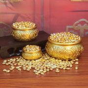Bronze Double Fish Eight Fortunes Miniature Wealth Attracting Office Decorative Ornaments Craftwork Lucky Money Symbol