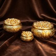 Bronze Double Fish Eight Fortunes Miniature Wealth Attracting Office Decorative Ornaments Craftwork Lucky Money Symbol - Image 4