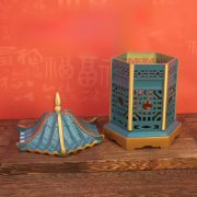 Antique Style Copper Incense burner Hollow Out Pavilion Design Home Living Room Office Decorative Metal Craft Ornament - Image 3
