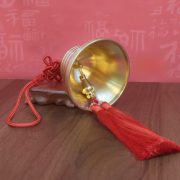 Bronze Bell Chinese Coin Decorative Pendant with Red and Yellow Rope Tassel Traditional Chinese Knot Ornament for Home Decoration - Image 4