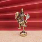 Retro Bronze Buddha Jigong Statue Tabletop Decoration Antiques Bronze Sculpture Buddha Image Handmade Copper Artifacts