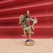 Retro Bronze Buddha Jigong Statue Tabletop Decoration Antiques Bronze Sculpture Buddha Image Handmade Copper Artifacts