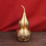 Bronze Exquisite Carving Gourd Home Decorations Wealth And Happiness Deer Five Bulls Gourd Dragon Head Gourd Custom Metal Craft