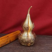 Bronze Exquisite Carving Gourd Home Decorations Wealth And Happiness Deer Five Bulls Gourd Dragon Head Gourd Custom Metal Craft - Image 3