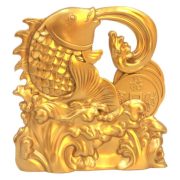 Chinese Style Koi Fish Jumping Over The Dragon Gate Metal Ornament Living Room Office Decorations Moving In Celebration Item - Image 5