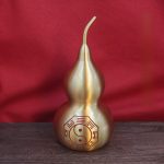 Bronze Gourd Home Decoration Open Hollow Bronze Gourd Eight Trigrams Brushed Finish Handcraft Artifacts Wholesale
