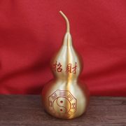 Bronze Gourd Home Decoration Open Hollow Bronze Gourd Eight Trigrams Brushed Finish Handcraft Artifacts Wholesale - Image 2