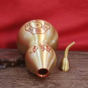 Bronze Gourd Home Decoration Open Hollow Bronze Gourd Eight Trigrams Brushed Finish Handcraft Artifacts Wholesale - Image 4