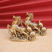 Bronze Horse Success Gourd Solid Rice Attracting BMW Antique Small Gift Desktop Craft Ornament - Image 3