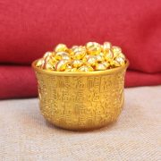 Gold Color Chinese Style Refined Carving Bifou Bowl Desktop Decoration High End Home Decoration Custom Metal Craft Ornaments - Image 2