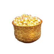 Gold Color Chinese Style Refined Carving Bifou Bowl Desktop Decoration High End Home Decoration Custom Metal Craft Ornaments - Image 5