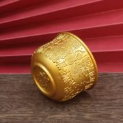 Gold Color Chinese Style Refined Carving Bifou Bowl Desktop Decoration High End Home Decoration Custom Metal Craft Ornaments - Image 8