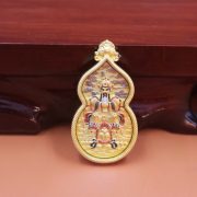 Tangka Five Brothers Gourd Wealth Deity Sakya Pujie Pendant Custom Metal Craft Ornament Buddhist Cultural Artwork Wall Decoration