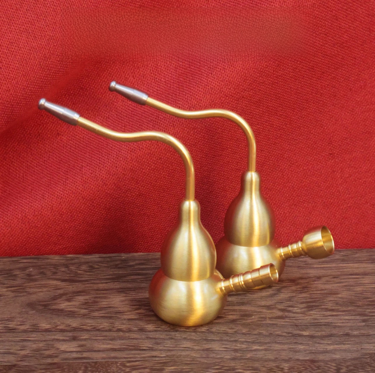 LA-901845089223_img0 Bronze Gourd Water Pipe Four-in-One Cigarette Holder Metal Smoking Pipe Men's Style With Filter Custom Metal Craft Ornament - Image 1