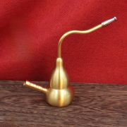 Bronze Gourd Water Pipe Four-in-One Cigarette Holder Metal Smoking Pipe Men's Style With Filter Custom Metal Craft Ornament - Image 2