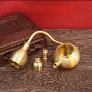 Bronze Gourd Water Pipe Four-in-One Cigarette Holder Metal Smoking Pipe Men's Style With Filter Custom Metal Craft Ornament - Image 3