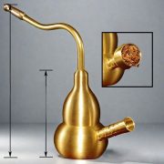 Bronze Gourd Water Pipe Four-in-One Cigarette Holder Metal Smoking Pipe Men's Style With Filter Custom Metal Craft Ornament - Image 4