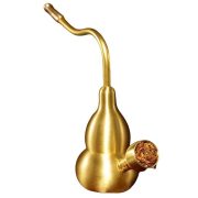 Bronze Gourd Water Pipe Four-in-One Cigarette Holder Metal Smoking Pipe Men's Style With Filter Custom Metal Craft Ornament - Image 5
