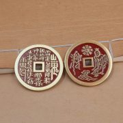 Brass mountain ghost money pendant wenxing gaozhao ziwei taboo flower copper coin wenchangjun folk style coin craft pendant - Image 3