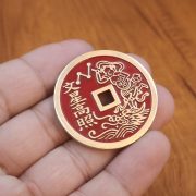 Brass mountain ghost money pendant wenxing gaozhao ziwei taboo flower copper coin wenchangjun folk style coin craft pendant - Image 4