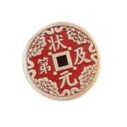 Brass mountain ghost money pendant wenxing gaozhao ziwei taboo flower copper coin wenchangjun folk style coin craft pendant - Image 5