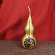 Bronze Nali Fengshui Gourd Sculpture Entrance Decorative Item Chinese Style Metal Artwork Ornament Wholesale Customizable - Image 2