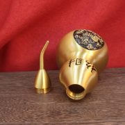 Bronze Nali Fengshui Gourd Sculpture Entrance Decorative Item Chinese Style Metal Artwork Ornament Wholesale Customizable - Image 4