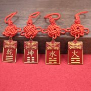 Full Brass乾卦 Complementary Angle House Decoration Southeast and Northwest Corner Missing Eight Trigrams Metal Craft Ornament - Image 3