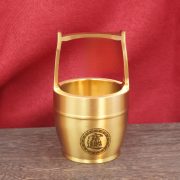 Large Size Brass Bucket One Buckets Gold Fortune Attracting Decorations New Store Opening Gifts Brass Water Bucket Ornaments - Image 2