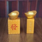 Gold Turn Big Wealthy Mahjong Yuanbao Display Piece Rotating Yuanbao For Big Money Desktop Living Room Decoration Ornament - Image 4