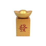 Gold Turn Big Wealthy Mahjong Yuanbao Display Piece Rotating Yuanbao For Big Money Desktop Living Room Decoration Ornament - Image 5