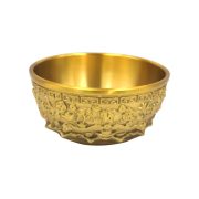 Pure Brass Lucky Money Bowl Chinese Classical Style Abundance Cylinder Geometric Rice Pot Good Luck Prosperity Decoration - Image 5