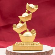 Creative Wealth Attracting Desktop Decoration Baoyao Step By Step Rise Metal Craft Ornament Popular Design