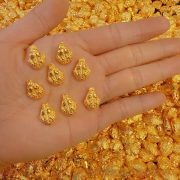 Solid Gold-Filled Sand Gold Small Golden Toad Display Piece Three-Legged Money Biting Treasure Bowl Hundred Happiness Vessel - Image 3