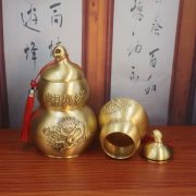 Bronze Gourd Fire Dragon Ornament Kitchen Northwest Corner Decorative Item Dragon Patterned Bottle for Fireproofing Tianmen - Image 2
