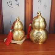 Bronze Gourd Fire Dragon Ornament Kitchen Northwest Corner Decorative Item Dragon Patterned Bottle for Fireproofing Tianmen - Image 3