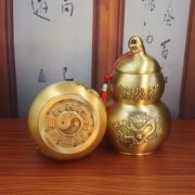 Bronze Gourd Fire Dragon Ornament Kitchen Northwest Corner Decorative Item Dragon Patterned Bottle for Fireproofing Tianmen - Image 4