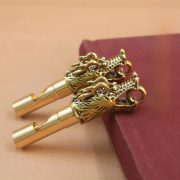 Bronze Faucet Whistle Keychain Outdoor Survival Judge Whistle Outdoor Gear Pendant Custom Metal Craft Ornament