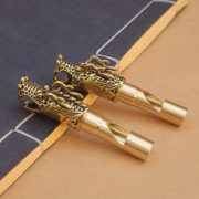 Bronze Faucet Whistle Keychain Outdoor Survival Judge Whistle Outdoor Gear Pendant Custom Metal Craft Ornament - Image 2