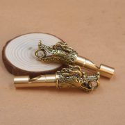 Bronze Faucet Whistle Keychain Outdoor Survival Judge Whistle Outdoor Gear Pendant Custom Metal Craft Ornament - Image 4