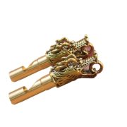 Bronze Faucet Whistle Keychain Outdoor Survival Judge Whistle Outdoor Gear Pendant Custom Metal Craft Ornament - Image 5