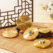 Bronze Compass Portable Feng Shui Traditional Handcraft Eight Trigrams Miniature Desktop Water Feature Ornament - Image 3