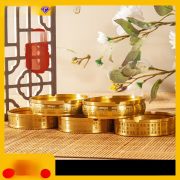Bronze Ashtray With Repeating Pattern For Living Room Hotel Office Decorative Copper Artifacts Home Use Centrepiece