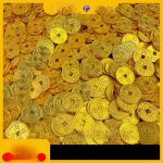 Shagold Metal Miniature Coin Pendant Handmade Keychain Pendant Koi Fish Pendant Imitation Gold Craft Props DIY