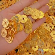 Shagold Metal Miniature Coin Pendant Handmade Keychain Pendant Koi Fish Pendant Imitation Gold Craft Props DIY - Image 3