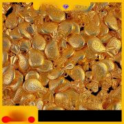 Mini Lucky Bag Metal Ornament Keychain Pendant Gold Imitation Artifacts Carp Fish Design DIY Custom Metal Craft