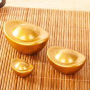 Mini Solid Alloy Sand Gold Little Treasure Bowl Simulation Wealth Container Custom Metal Craft Ornament Gift Jewelry Display - Image 3