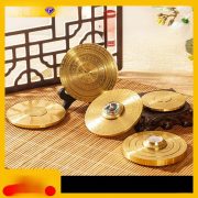 Traditional Bronze Eight Trigrams Desktop Ornament Multilayer Rotating Feng Shui Craftwork Mystical Decorative Item