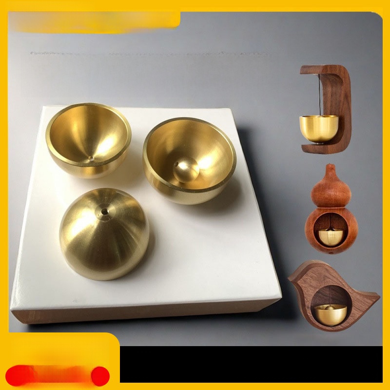 LA-908235616041_img0 Yiwu Factory Direct Simple Style Brass Metal Bell Copper Cup New Year Doorbell Small Accessories Wholesale Custom Metal Craft Ornament - Image 1